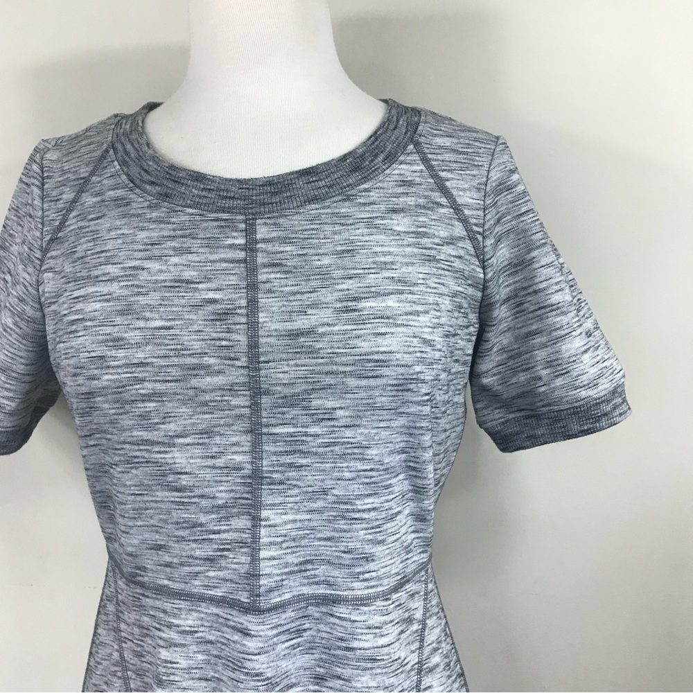 ATHLETA | En Route Ponte Heather Gray Casual A Line Dress - Picture 3 of 6